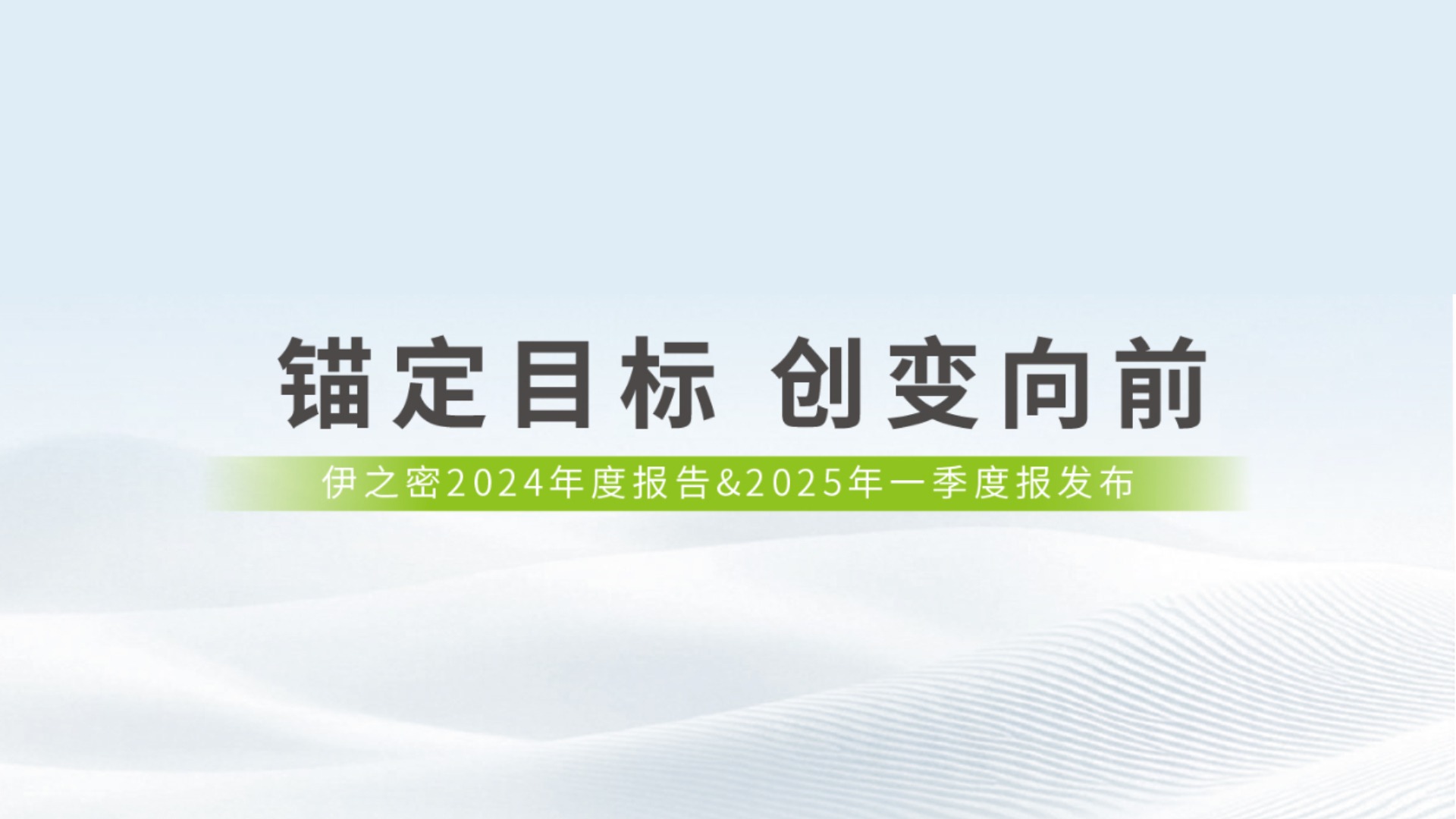 錨定目標 創(chuàng  )變向前 | 一圖讀懂伊之密2024年報&2025年一季報